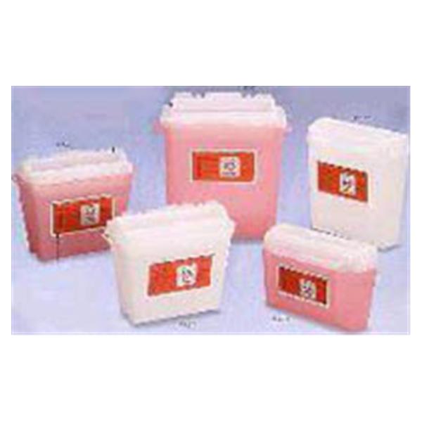 Container Sharps Sentinel 5qt Plastic Translucent Red Each, 32 EA/CA